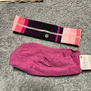 Lululemon Headband Hair Lot Purple Pink